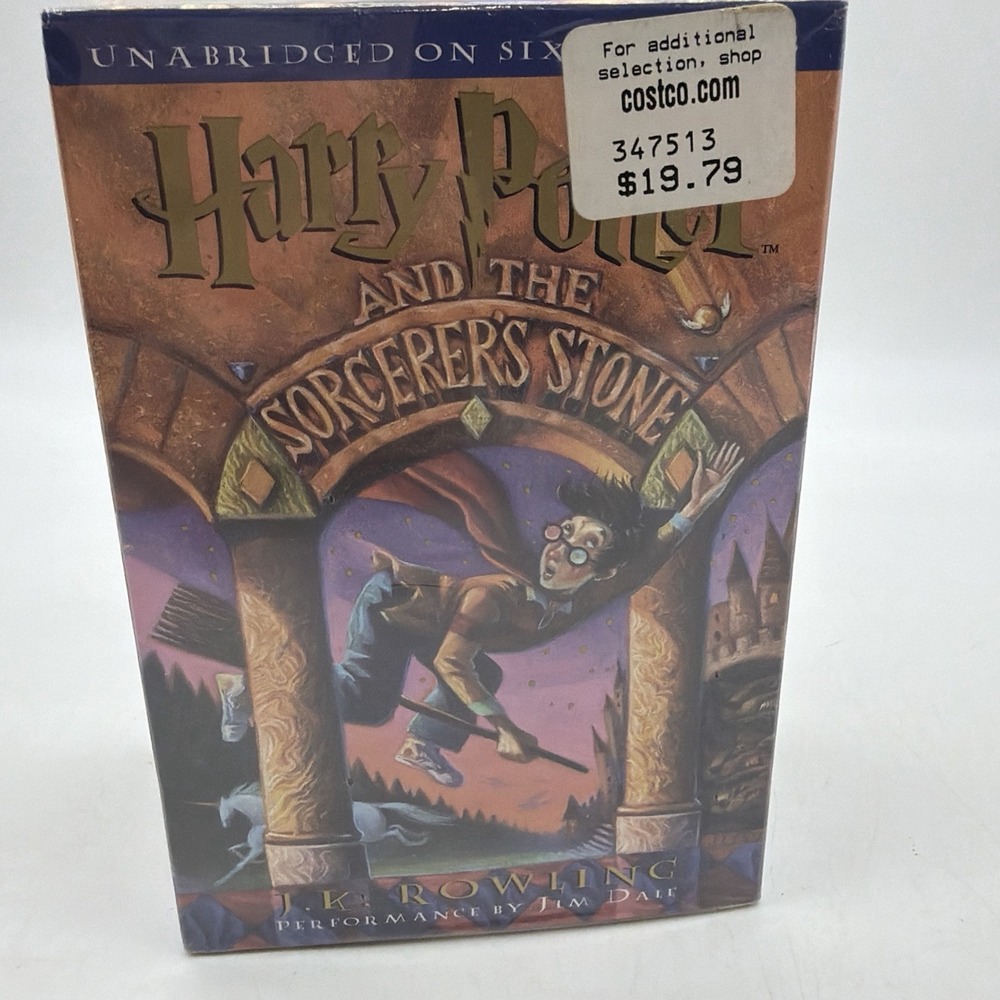 Harry Potter & the Sorcerers Stone J K Rowling Unabridged 6 Cassettes NEW Sealed